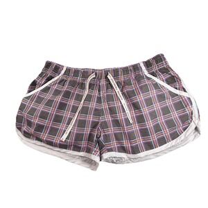 Surfers Paradise Australia Plaid Dolphin Shorts Kids M Retro Surf Lounge Y2K